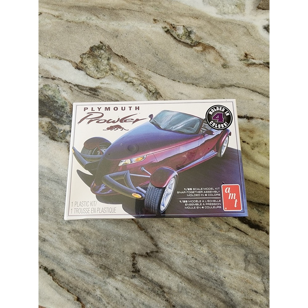 NEW‎ AMT Plymouth Prowler 1/25 Scale Snap Model Kit Purple Molded 4 Colors